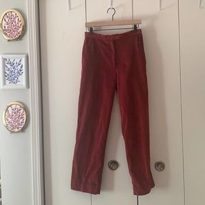 Vintage Rust Velvet Pants Size 8